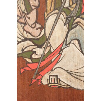 板絵 郭子儀図 板戸　B1026 