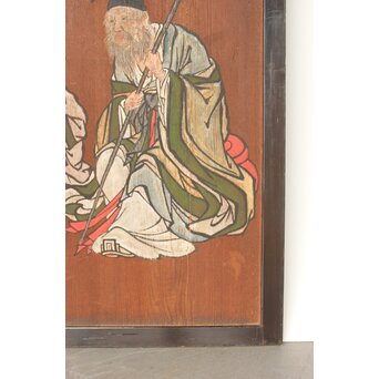 板絵 郭子儀図 板戸　B1026 