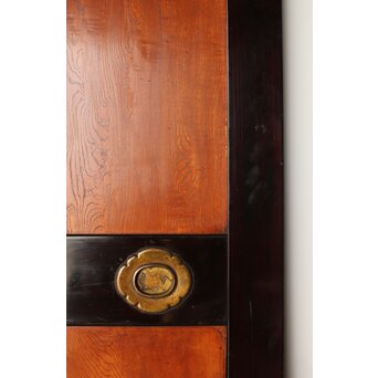 堅木 幅広黒枠帯戸 4枚1組　B1027Y 