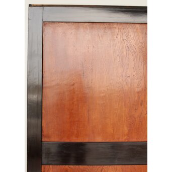 堅木 幅広黒枠帯戸 4枚1組　B1027Y 