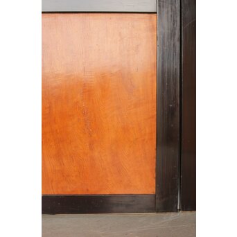 堅木 幅広黒枠帯戸 4枚1組　B1027Y 