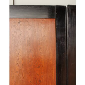 堅木 幅広黒枠帯戸 4枚1組　B1027Y 