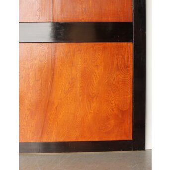 堅木 幅広黒枠帯戸 4枚1組　B1027Y 