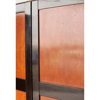 堅木 幅広黒枠帯戸 4枚1組　B1027Y 