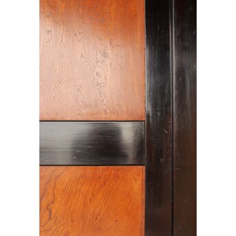 堅木 幅広黒枠帯戸 4枚1組　B1027Y 