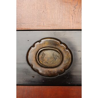 堅木 幅広黒枠帯戸 4枚1組　B1027Y 