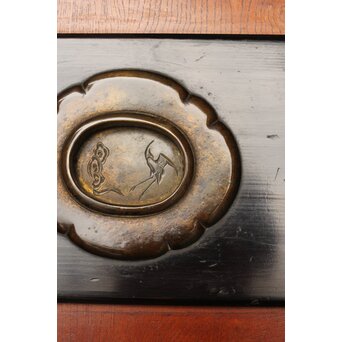 堅木 幅広黒枠帯戸 4枚1組　B1027Y 