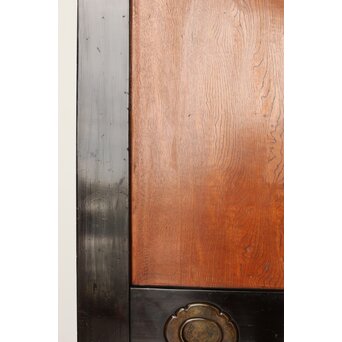 堅木 幅広黒枠帯戸 4枚1組　B1027Y 