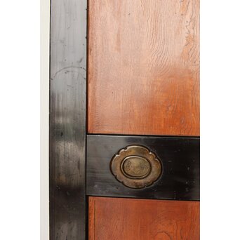 堅木 幅広黒枠帯戸 4枚1組　B1027Y 