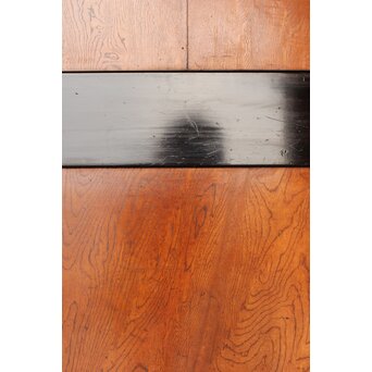 堅木 幅広黒枠帯戸 4枚1組　B1027Y 