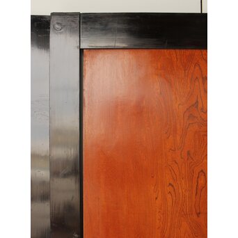 堅木 幅広黒枠帯戸 4枚1組　B1027Y 