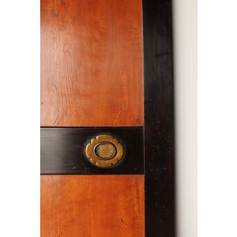 堅木 幅広黒枠帯戸 4枚1組　B1027Y 