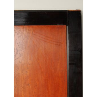 堅木 幅広黒枠帯戸 4枚1組　B1027Y 