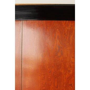 堅木 幅広黒枠帯戸 4枚1組　B1027Y 