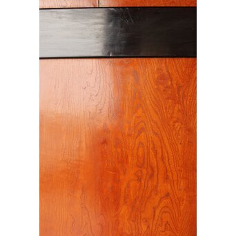 堅木 幅広黒枠帯戸 4枚1組　B1027Y 