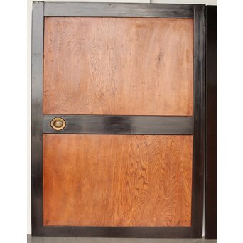 堅木 幅広黒枠帯戸 4枚1組　B1027Y 