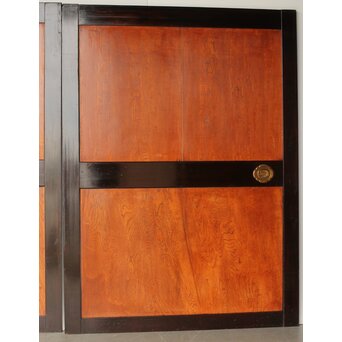 堅木 幅広黒枠帯戸 4枚1組　B1027Y 