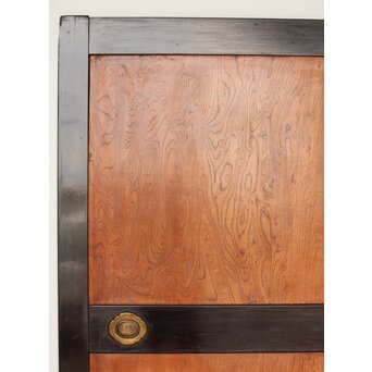 堅木 幅広黒枠帯戸 4枚1組　B1027Y 