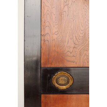 堅木 幅広黒枠帯戸 4枚1組　B1027Y 