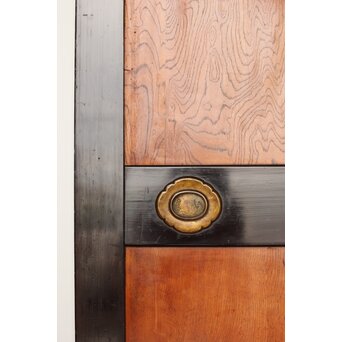 堅木 幅広黒枠帯戸 4枚1組　B1027Y 