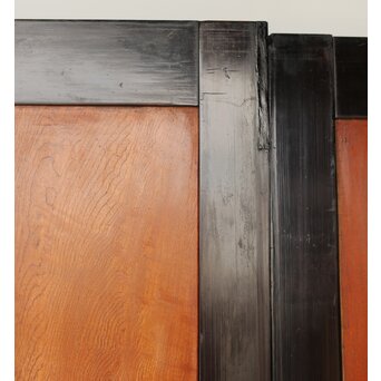 堅木 幅広黒枠帯戸 4枚1組　B1027Y 