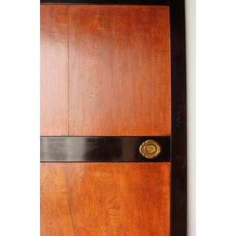 堅木 幅広黒枠帯戸 4枚1組　B1027Y 