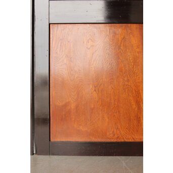 堅木 幅広黒枠帯戸 4枚1組　B1027Y 