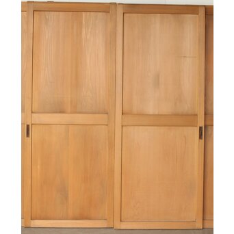 白木細身帯戸 4枚1組　B1028 AB　ウラ