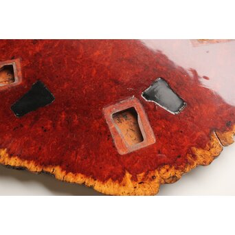 花梨瘤木 縁取敷板　X376 