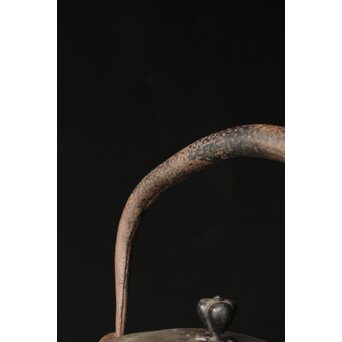 金龍堂造 大国楳翁 胴印 竹林賢人大鉄瓶　M340 