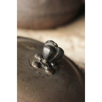 金龍堂造 大国楳翁 胴印 竹林賢人大鉄瓶　M340 