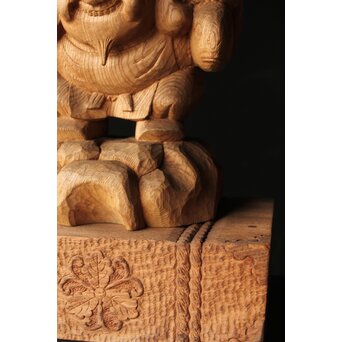 大黒光金 恵比寿大黒木彫 一対　X377 