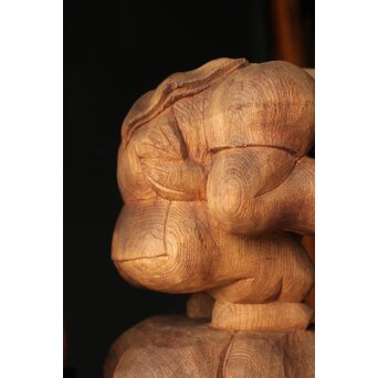 大黒光金 恵比寿大黒木彫 一対　X377 