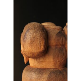 大黒光金 恵比寿大黒木彫 一対　X377 