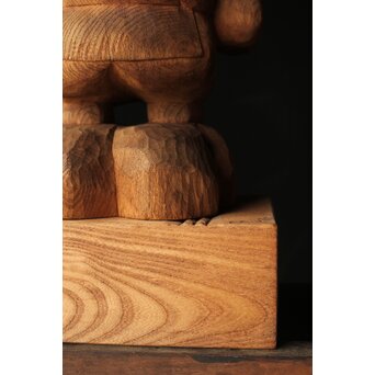 大黒光金 恵比寿大黒木彫 一対　X377 