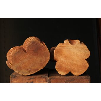 大黒光金 恵比寿大黒木彫 一対　X377 