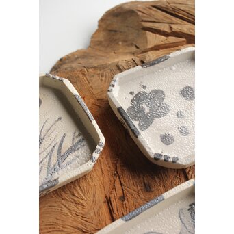 粛粲寶/しゅくさんぽう 志野 四季銘々皿 4枚　P361 