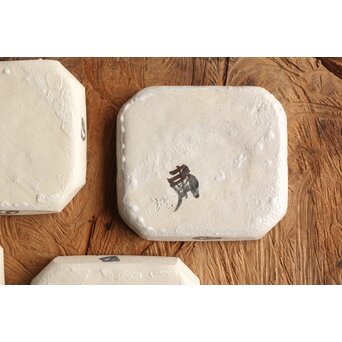 粛粲寶/しゅくさんぽう 志野 四季銘々皿 4枚　P361 