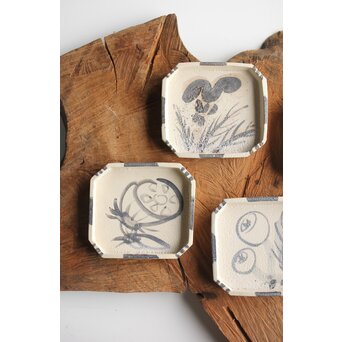 粛粲寶/しゅくさんぽう 志野 四季銘々皿 4枚　P361 