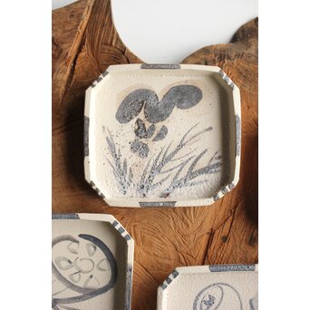 粛粲寶/しゅくさんぽう 志野 四季銘々皿 4枚　P361 