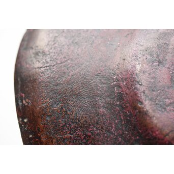 三代 本間琢斎 斑柴銅 越佐 五十傑當選記念 茶托　M341 