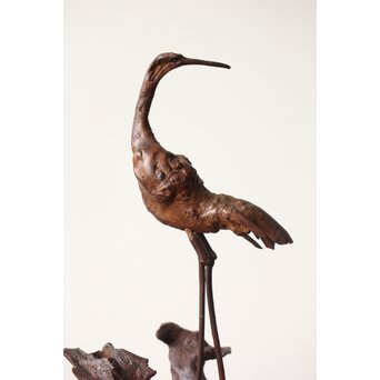 自然木 天然木 鳥 置物　X379 