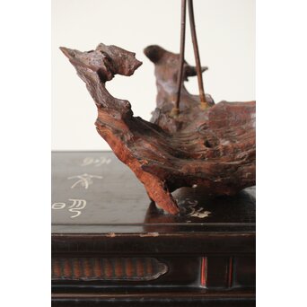 自然木 天然木 鳥 置物　X379 