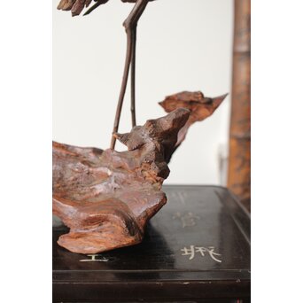 自然木 天然木 鳥 置物　X379 