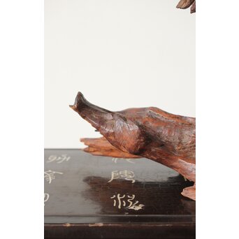 自然木 天然木 鳥 置物　X379 