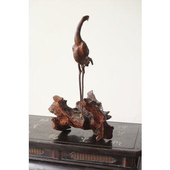 自然木 天然木 鳥 置物　X379 