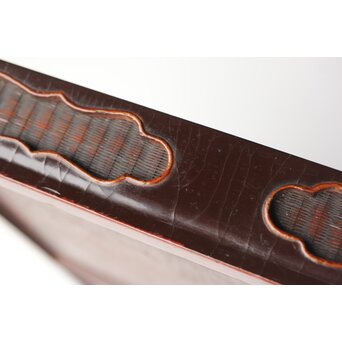 唐物 清早期 大漆竹編香盆　Q316 