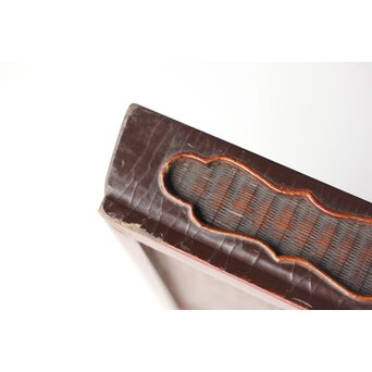 唐物 清早期 大漆竹編香盆　Q316 