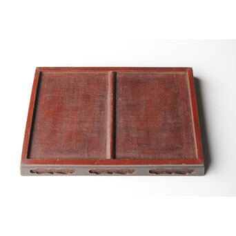 唐物 清早期 大漆竹編香盆　Q316 