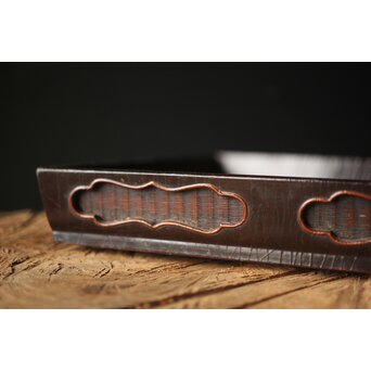 唐物 清早期 大漆竹編香盆　Q316 